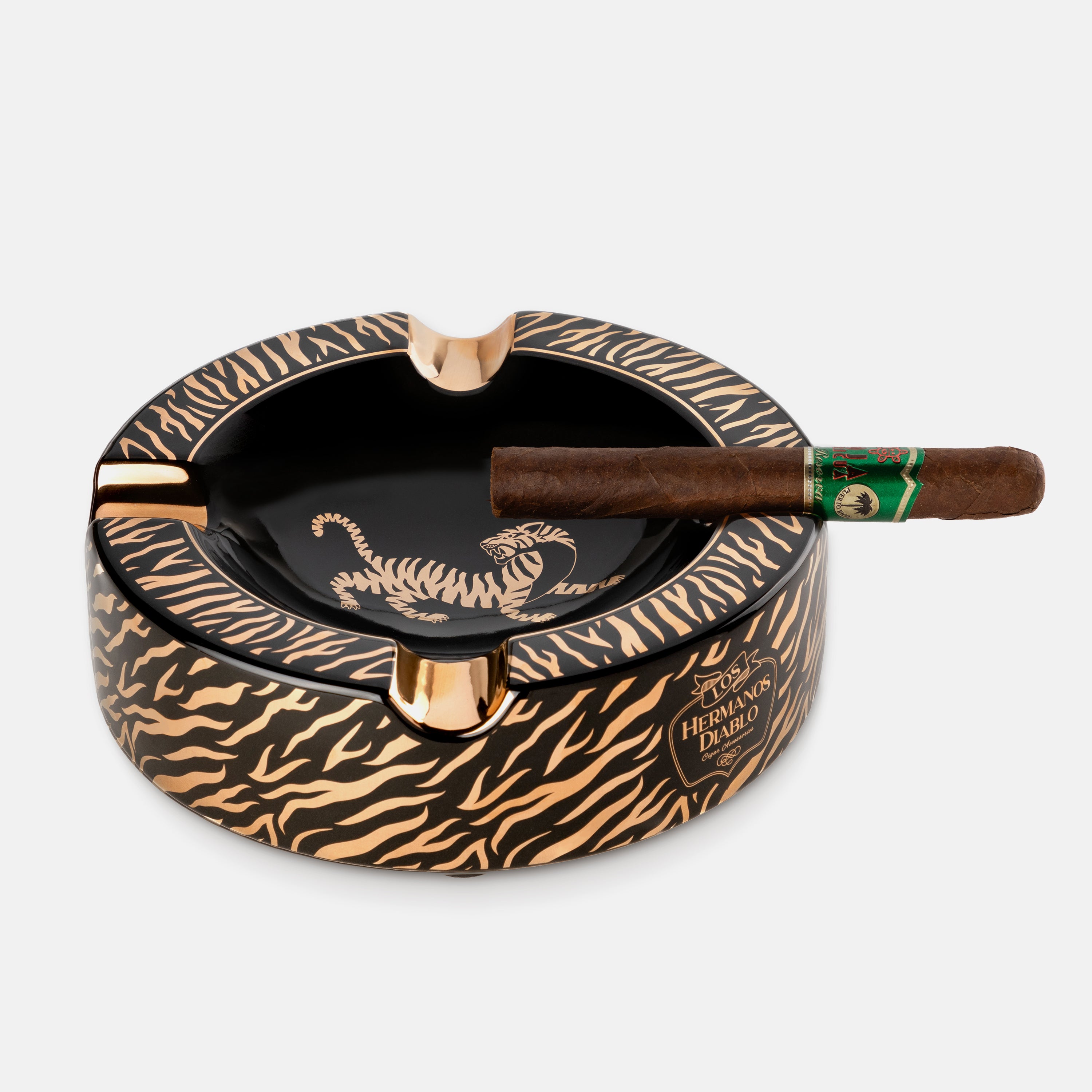 Tiger Luxury Ceramic Cigar Ashtray by Los Hermanos Diablo