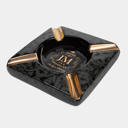 Large Ceramic Cigar Ashtray for Patio & Indoor Outdoor Use | Holds 4 Cigars Rest | Javier Morales Collection