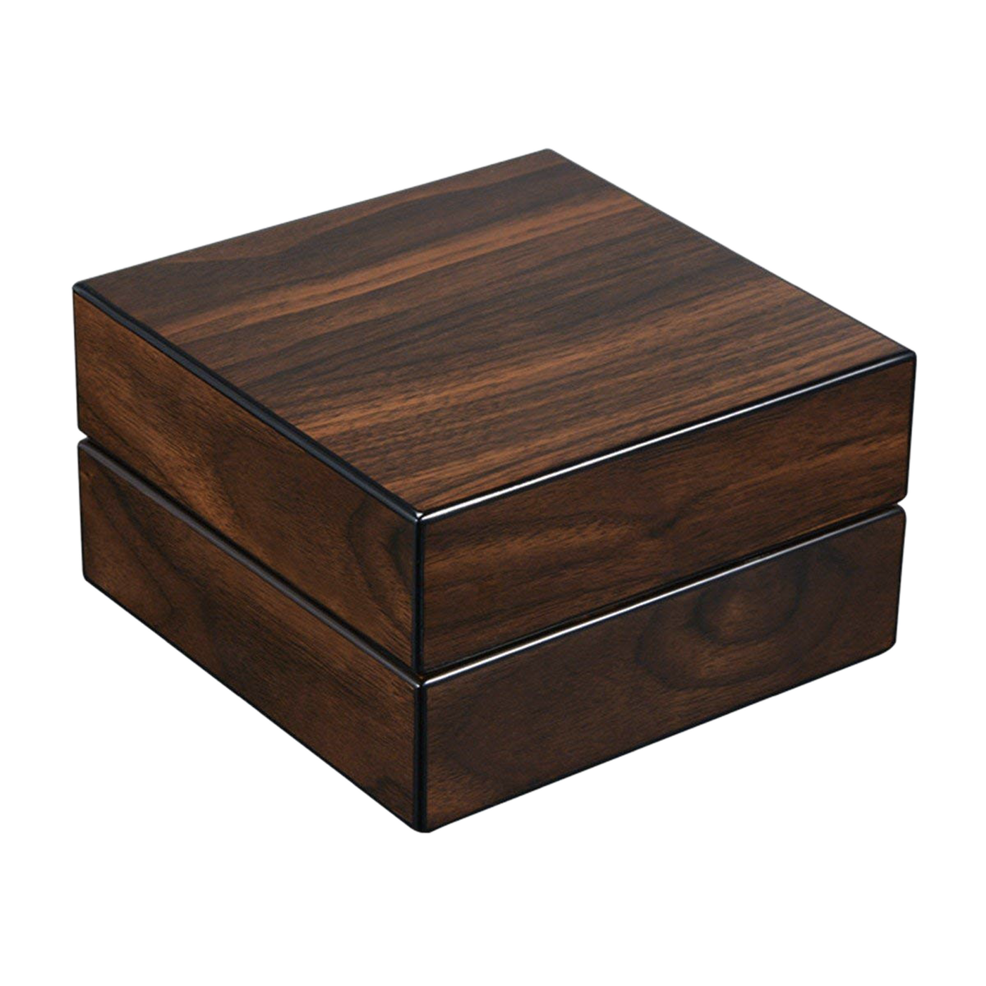 High Gloss Walnut Wood Foldable Ashtray Set