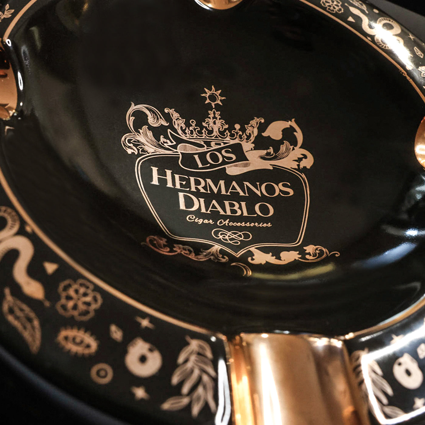 Mystique Luxury Ceramic Cigar Ashtray by Los Hermanos Diablo