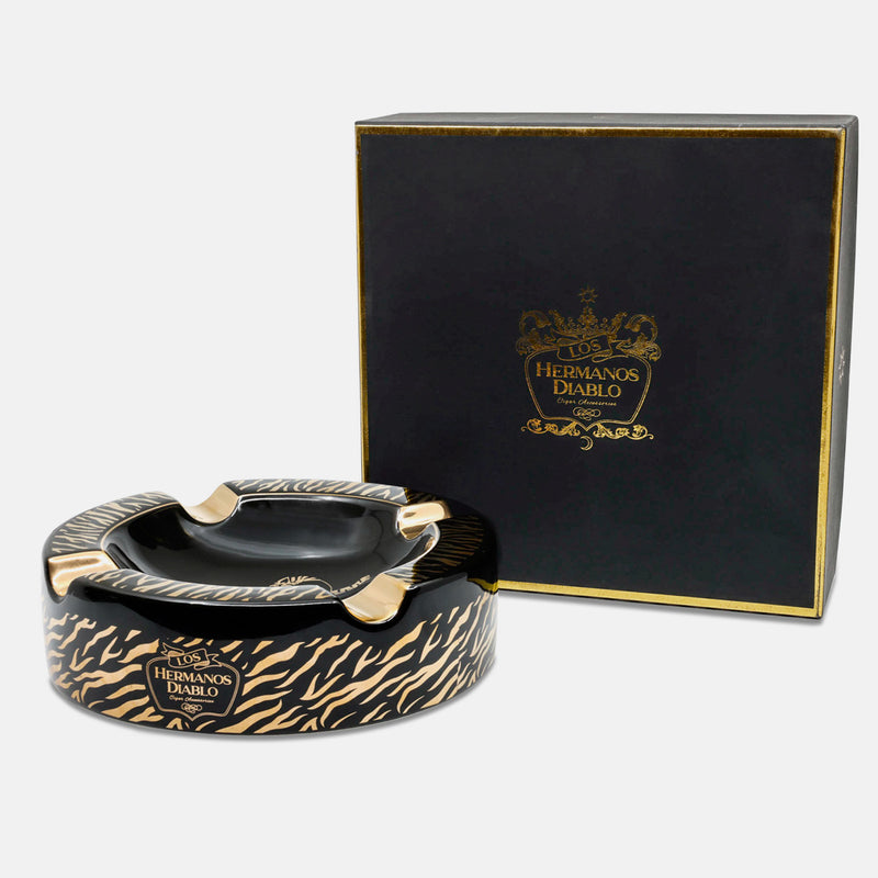 Los Hermanos Diablo Tiger round Ashtray